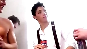 Hot boys gangbang fun