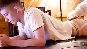 Hot big dick step dad fucks teen in jockstrap bareback-gayzest.com