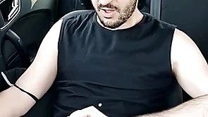 Xisco jerking inside the car hyperactive video