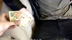 Spanish latino taxi-cub driver paid cash by stranger be expeditious for amateur fucking on camera pov