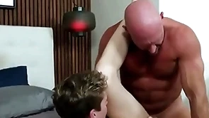 Simulate uncle top barebacks twink asshole in awesome taboo sexual congress