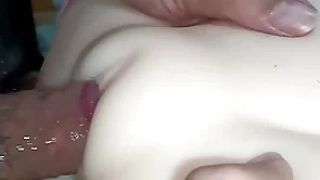 Beautiful hairless pussy fucked coupled with fucked close-up