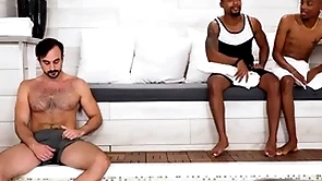 Mason lear tag-teamed unconnected with horny black dudes