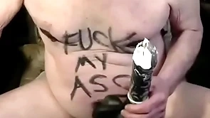 Tonyslave qualifications his male space with dildo