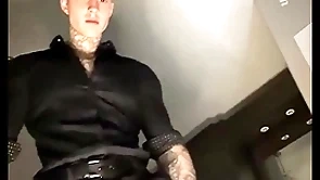 Getting undressed with an increment of talking dirty before stroking my massive cock